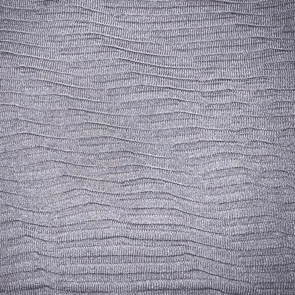 Calvin Klein Jeans Womens Pullover Sweater Textured Knit Short Sleeve Gray Large - Picture 9 of 14